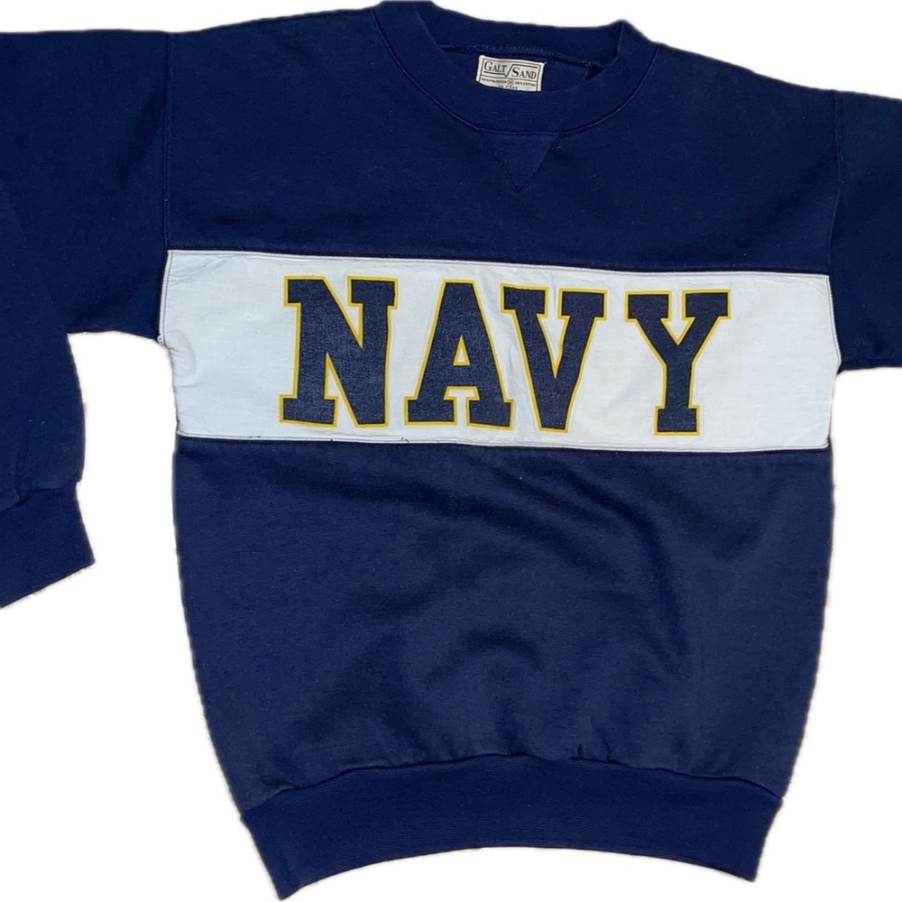 Vintage 80’s 90’s Galt Sand Women’s Mens Navy Pullover Sweater Sweatshirt Medium
